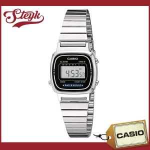 CASIO LA-670WA-1 カシオ 腕時計 デジタル スタンダード メンズ ブラック シルバー｜steyk