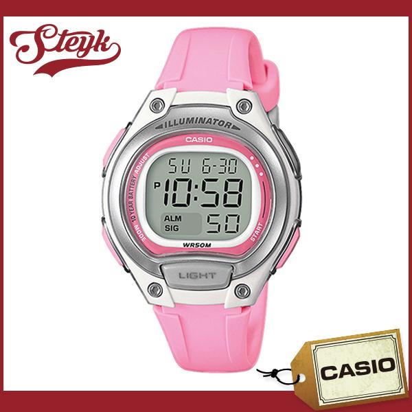 CASIO LW-203-4A カシオ 腕時計 デジタル スタンダード レディース ピンク シルバー