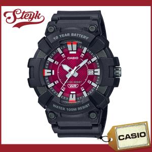 CASIO MW-610H-4A カシオ 腕時計 アナログ STANDARD スタンダード メンズ レッド ブラック｜steyk