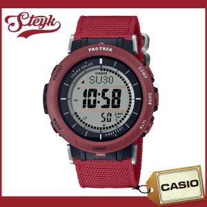 CASIO PRG-30B-4 カシオ 腕時計 デジタル PRO TREK ソーラー メンズ ボルドーレッド｜steyk