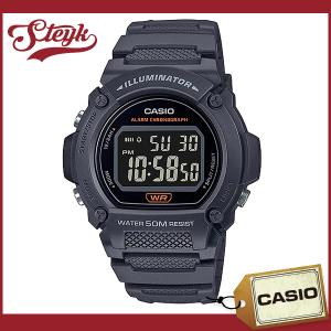 CASIO W-219H-8B カシオ 腕時計 デジタル スタンダード メンズ ブラック ダークグレー