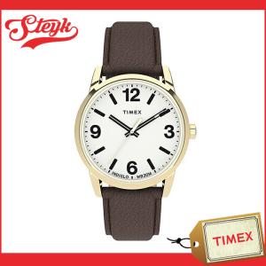 TIMEX TW2U71500 タイメックス 腕時計 アナログ Easy Reader メンズ ブラウン ホワイト ゴールド