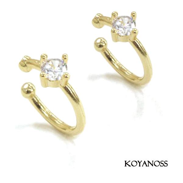 14Kコーティング イヤーカフ 1ペア（2個） ニッケルフリー 金属アレルギー対応 シンプル 202