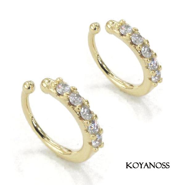 14Kコーティング イヤーカフ 1ペア（2個） ニッケルフリー 金属アレルギー対応 シンプル 204