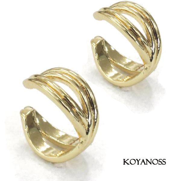 14Kコーティング イヤーカフ 1ペア（2個） ニッケルフリー 金属アレルギー対応 シンプル 207