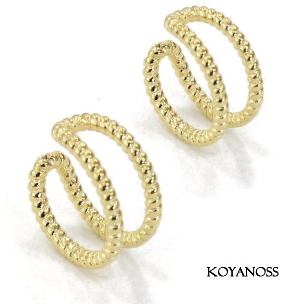 14Kコーティング イヤーカフ 1ペア（2個） ニッケルフリー 金属アレルギー対応 シンプル 208