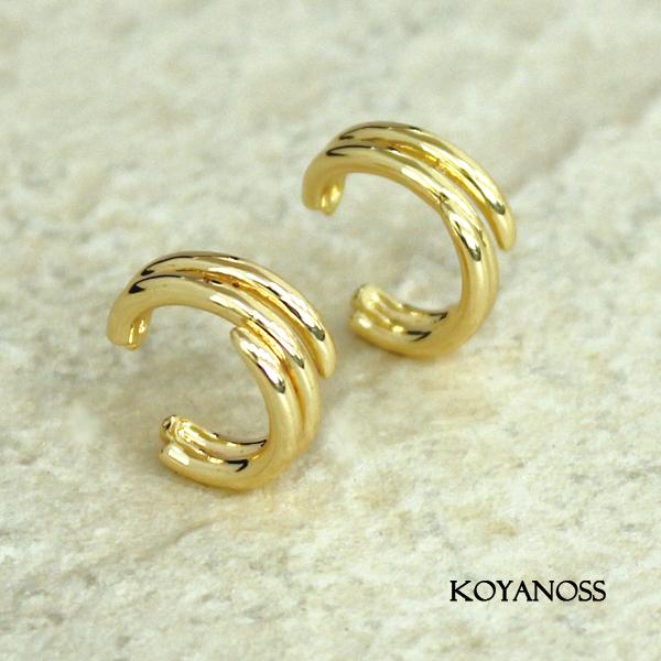 14Kコーティング イヤーカフ 1ペア（2個） ニッケルフリー 金属アレルギー対応 シンプル 212
