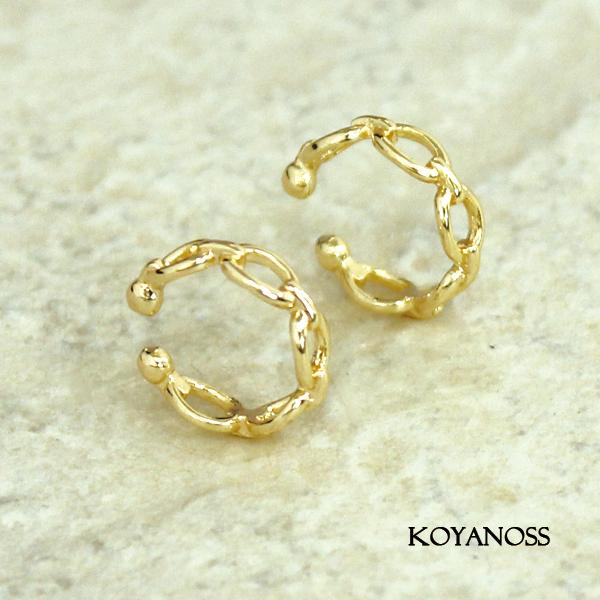 14Kコーティング イヤーカフ 1ペア（2個） ニッケルフリー 金属アレルギー対応 シンプル 214