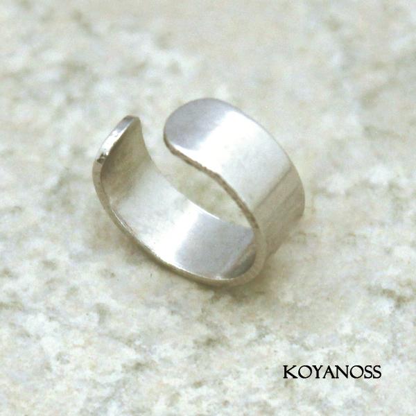 イヤーカフ 1個 片耳用 ニッケルフリー 金属アレルギー対応 シンプル シルバー色 220