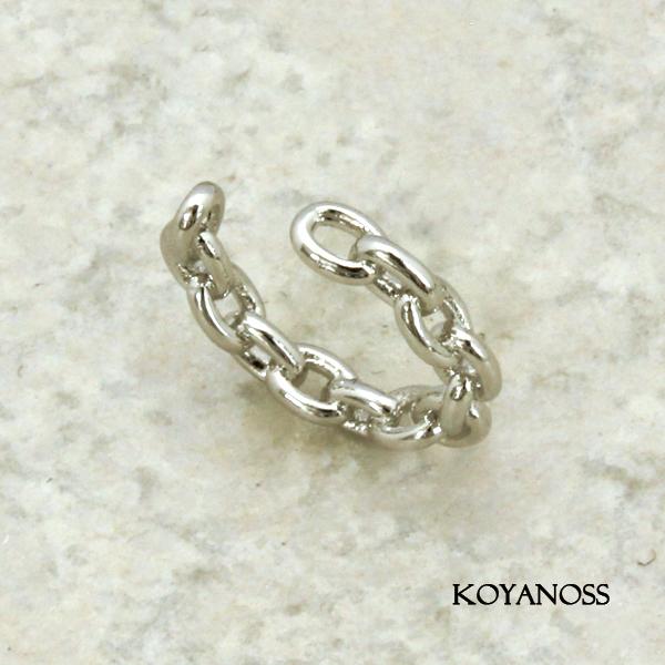 イヤーカフ 1個 片耳用 ニッケルフリー 金属アレルギー対応 シンプル シルバー色 223