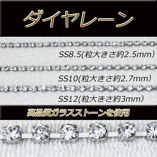 ダイヤレーン チェーン ｍ売り 1ｍ単位 切り売り  SS8.5  SS10  SS12  高品質ガ...