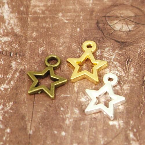 チャーム パーツ 星 スター ハンドメイドパーツ 10個