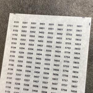 5050系側面車番インレタ(1)(Nゲージ)の詳細画像1