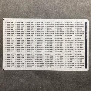 世田谷総合車両センター 武蔵野線205系方向幕ステッカー : グリーン