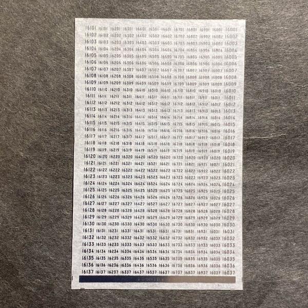 東京の地下鉄インレタ18（16000系車番メタリック篇）(Nゲージ)