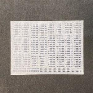 西日本車番インレタ9（323系・227系1000番台篇）(Nゲージ) : 世田谷