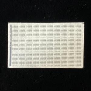 E531系車番インレタ(その2・5両編成篇)(Nゲージ) : 世田谷車両 Yahoo