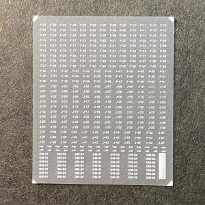 E657系車番・標記インレタ（常磐線特急ひたち・ときわ車番）(Nゲージ