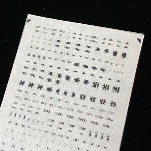 汎用床下標記インレタ(国鉄直流電車篇)ベース黒...の詳細画像2