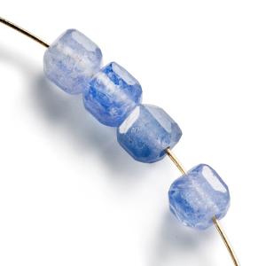 7粒売り タンザナイトAA++ キューブカット3×3×3mm : ベリーズ