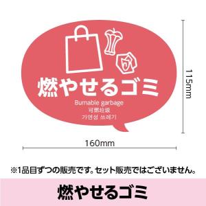 見た目で分別がすぐ分かる ゴミ箱用 分別表示シ...の詳細画像2