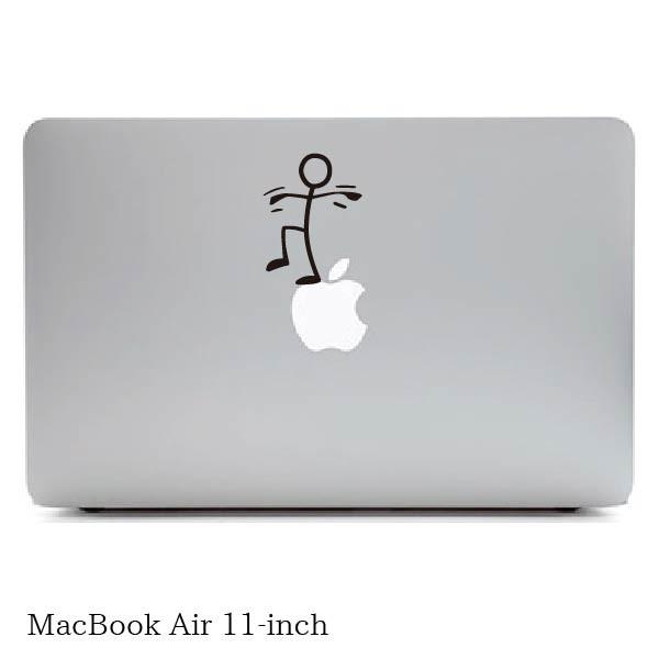 MacBookステッカー スキンシール 棒人間 バランス &quot;stickman balance&quot; Ma...