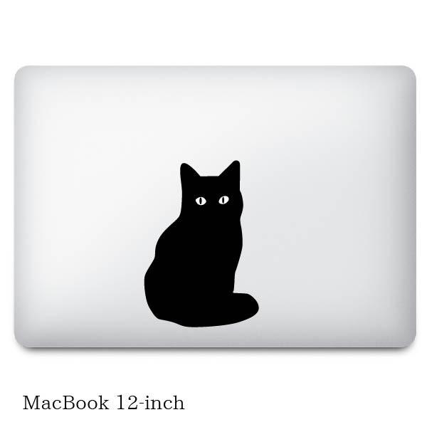 MacBookステッカー スキンシール 黒猫 &quot;blackcat&quot; MacBook 12 Pro13...