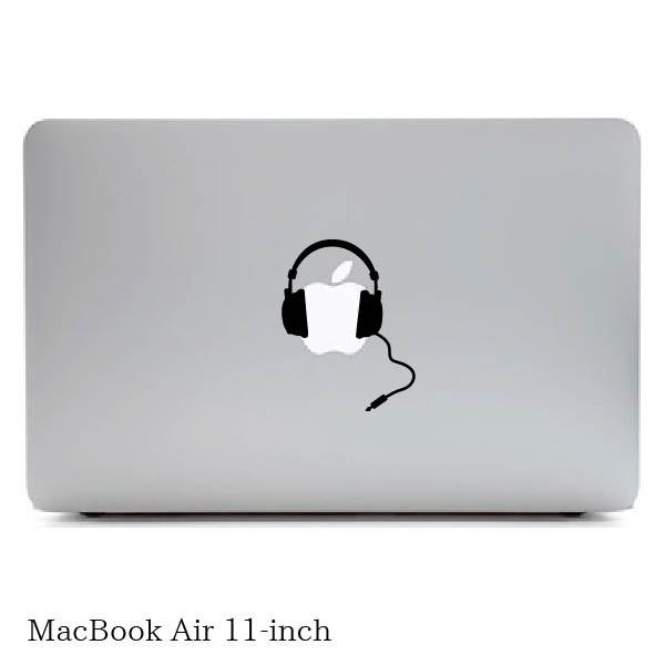 MacBookステッカー スキンシール ヘッドフォン2 &quot;headphone2&quot; MacBook A...