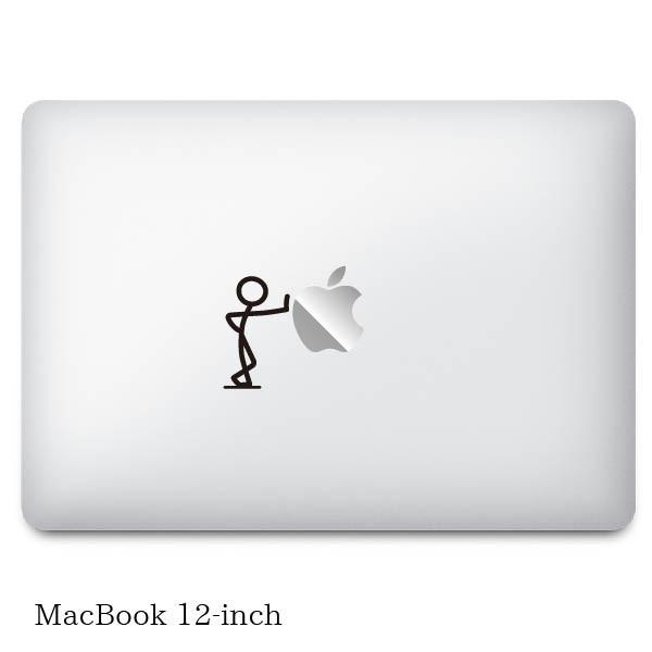 MacBookステッカー スキンシール 棒人間 リーン &quot;stickman lean&quot; MacBoo...