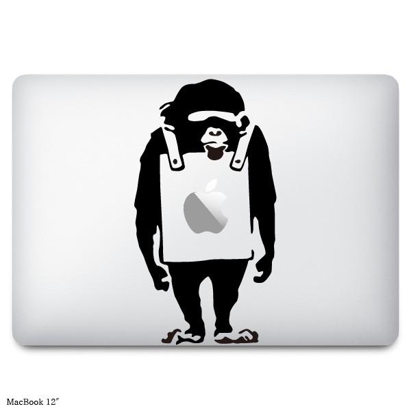 MacBookステッカー スキンシール プラカード チンバンジー &quot;The Placard Chim...