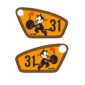 スーパーカブ ステッカー クマ シール SuperCub Sticker Seal 防水