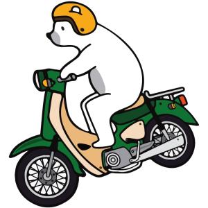 スーパーカブ ステッカー クマ シール SuperCub Sticker Seal 防水