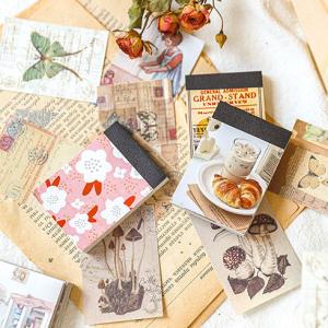 素材紙 全3種 ミニサイズ マテリアルブック 背景紙 コラージュ