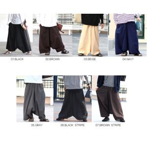 ブラック 袴パンツ ワイドパンツ アンクルワイ...の詳細画像1