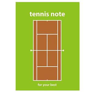 テニスノート(tennis note)（1冊）カラー：グリーン