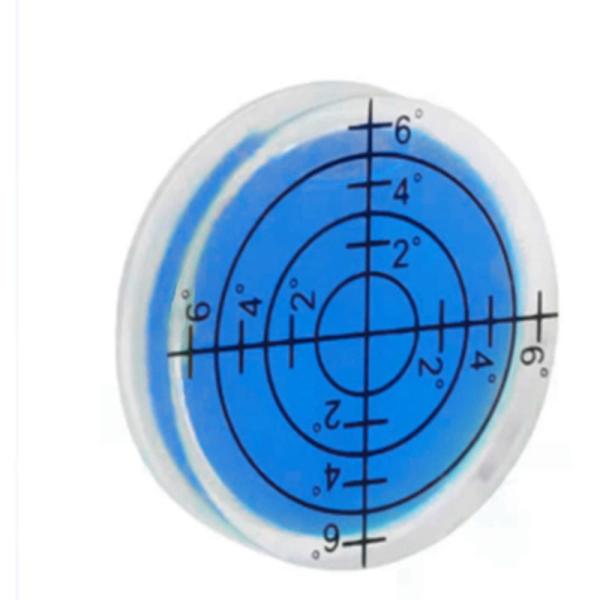 LIKENNY 水平器 ミニ 水平器 水準器 1個入 ブルー 目盛り付き 丸形 設定不要 水平校正用...