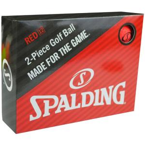 SPALDING(スポルディング) マットカラー ゴルフボール 1ダース(12個入り) レッド SPBA-3769｜stier