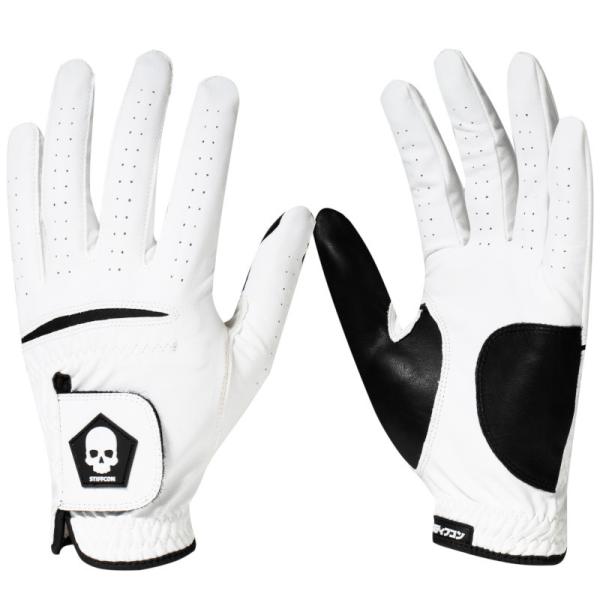 FLUO WHITE メンズゴルフグローブ フルオ_白
