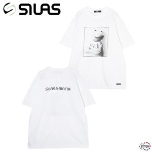 SILAS サイラス SILAS/KERMIT THE FROG/PHOTO PRINT S/S TEE 110232011038 カーミット ザフロッグ/フォトプリント ショートスリーブティー 白 正規取扱店｜stitch-2004