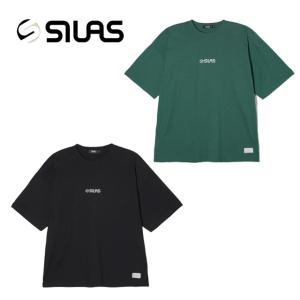 SILAS サイラス BASIC LOGO WIDE S/S TEE 110242011014 ベーシックロゴワイド半袖ティー ロゴ刺しゅう Tシャツ  メンズ シンプル 正規取扱店｜stitch-2004