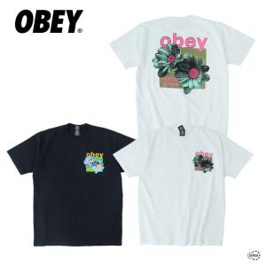 OBEY オベイ OBEY SEEDS GROW HEAVYWEIGHT CLASSIC BOX T-SHIRT 166913705 24S メンズ プリント Tシャツ 半袖 ストリート シロ クロ 正規取扱店｜stitch-2004