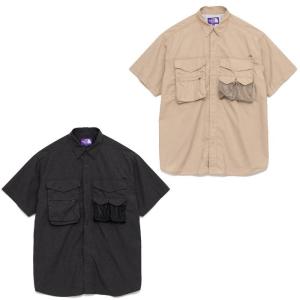 セール THE NORTH FACE PURPLE LABEL ザ ノースフェイスパープルレーベル Polyester Linen Field H/S Shirt NT3320N シャツ