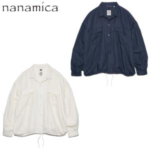 nanamica ナナミカ Open Collar Cupra Hemp Shirt SUGS415 オープンカラーキュプラヘンプシャツ メンズ 長袖シャツ 正規取扱店｜STiTCH Yahoo!店