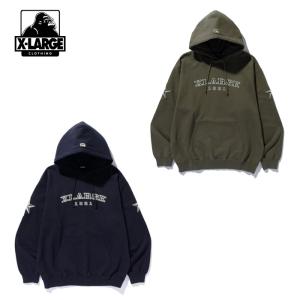 XLARGE（エクストラ ラージ） アーチロゴ ハーフジップ スウェット
