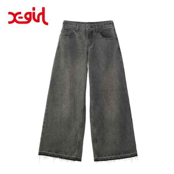 セール X-girl エックスガール LOW RISE OVERDYED DENIM PANTS 1...
