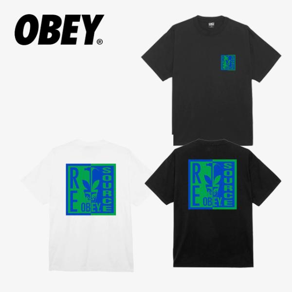 セール OBEY オベイ OBEY RE SOURCE 166913736 オベイリソース トップス...