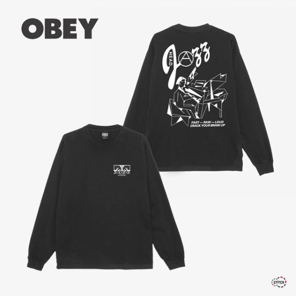 セール OBEY オベイOBEY JAZZ HEAD 167103932 オベイジャズヘッド トップ...