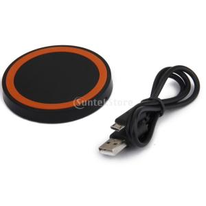 ノーブランド品電話オレンジのサークルのためのパッドプレートを充電ユニバーサルチーワイヤレスチャージャー