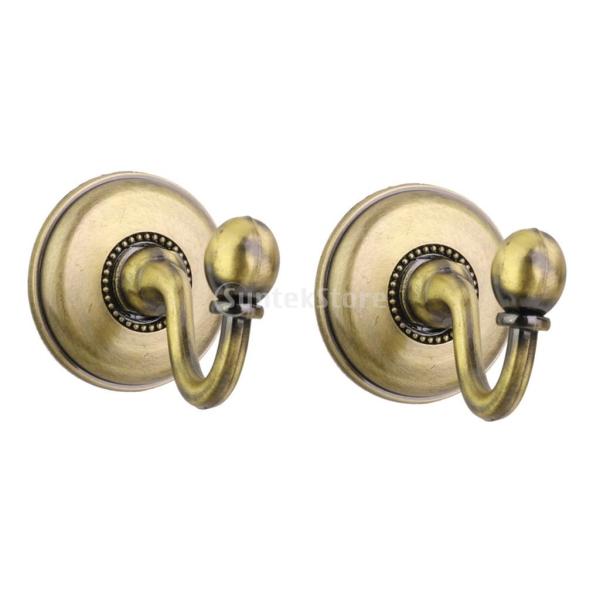 [ノーブランド品]シンプル クラシック カーテンフック タッセルフック (ブロンズ) 2個組