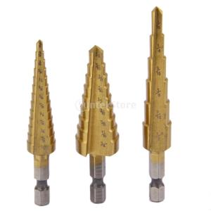 H鋼10ステップ ドリルチャック 研磨 インチ穴あけ4-22mm 六角 1